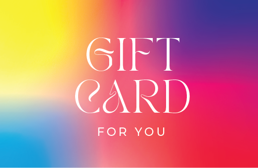 Gift card design pink blue purple gradient