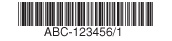 One popular type of barcode for plastic gift cards is Code 39, or 3 of 9, depicted here.