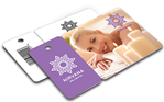 Custom printed plastic card & key tag combos by CardPrinting.com.